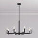 Daxley 8 Light 31.25 inch Matte Black Chandelier Ceiling Light
